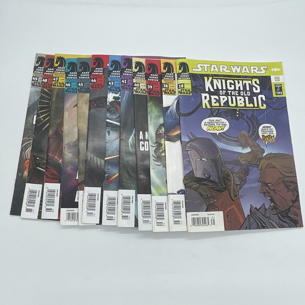 Star Wars KOTOR #18 38-41 43-49 NEWSSTAND Dark Horse 13 Comic Lot